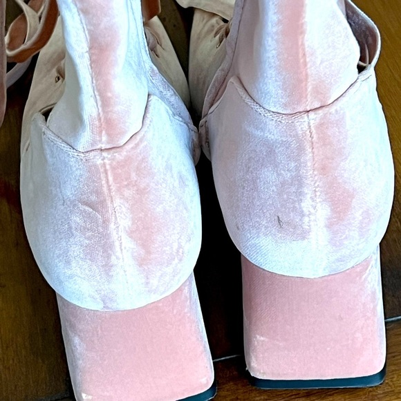 Zimmermann pink velvet boots worn once - Picture 5 of 11